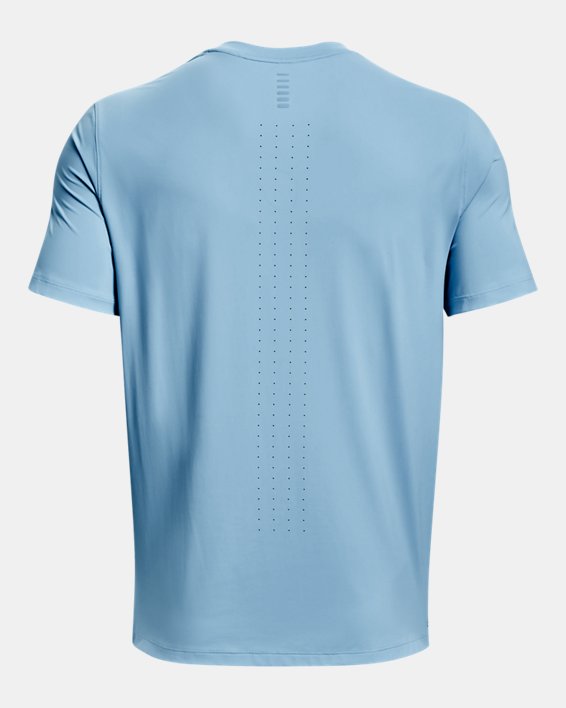 Men's UA Launch Elite Graphic Short Sleeve in Blue image number 5